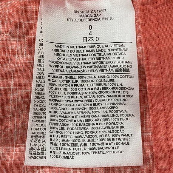 GAP Linen A-line Dress with Pockets - Picture 5 of 5